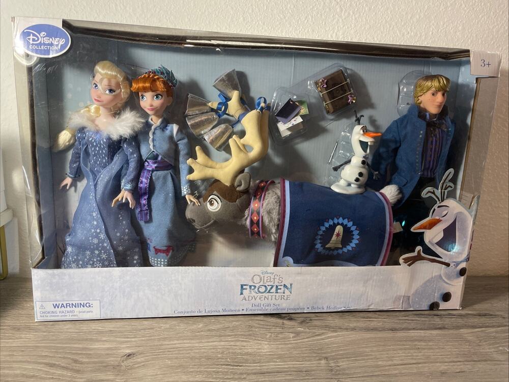 Disney JCPenney Exclusive Olafs Frozen Adventure Doll Gift Set Anna Elsa Sven